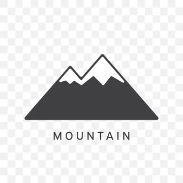 Mountain icon trendy flat style. Stock Illustration
