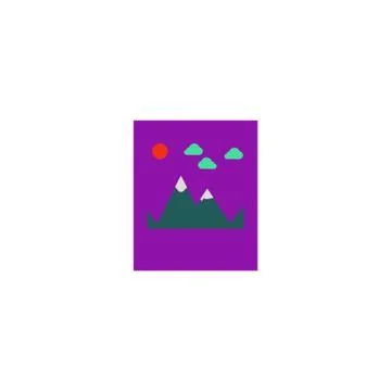 Mountain Icon Vector Stock Illustration