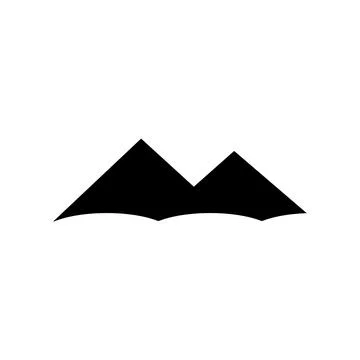 Mountain icon vector Stock Illustration