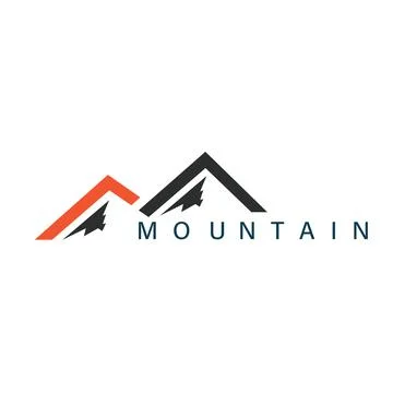 Mountain icon vector illustration concept design Illustrazione stock