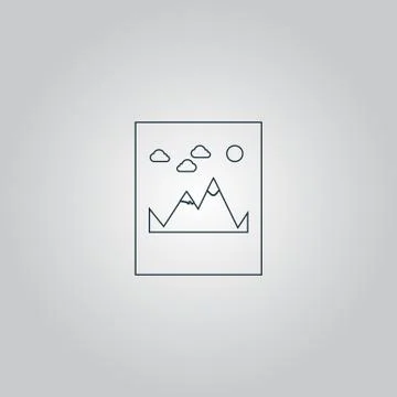 Mountain Icon Vector Illustration Stock Illustration