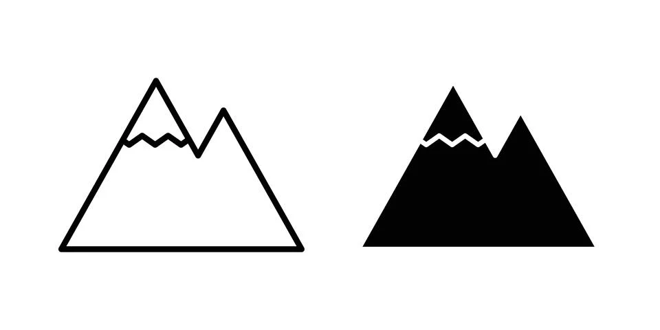 Mountain icon vector symbol graphics Stock-Illustration