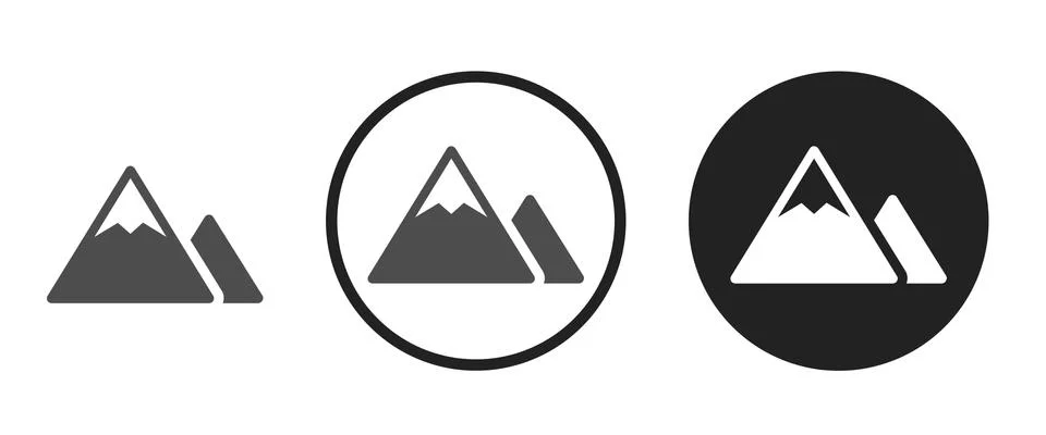 Mountain icon . web icon set .vector illustration Stock Illustration