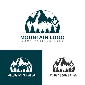 Mountain icons. Stock Illustration