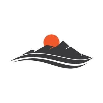 Mountain illustration design Stock Illustration