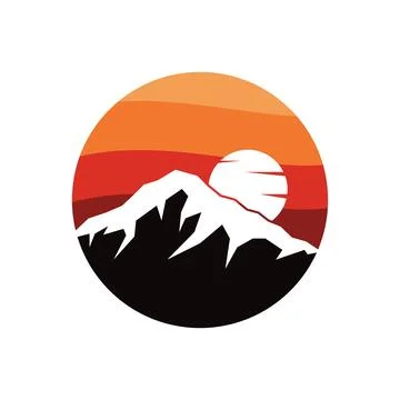 Mountain illustration design Иллюстрация