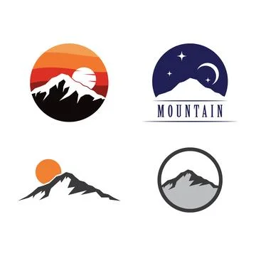 Mountain illustration design Stock Illustration