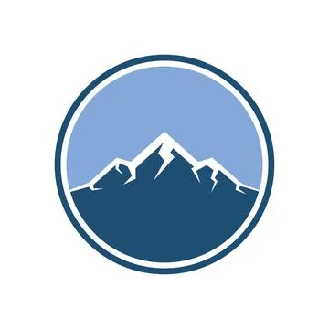 Mountain illustration design Illustrazione stock