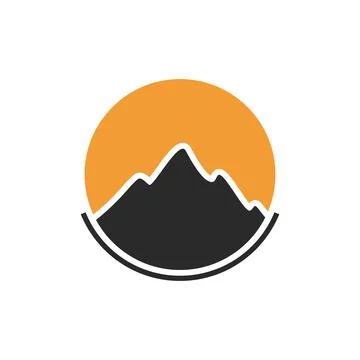Mountain illustration design Stock Illustration