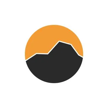 Mountain illustration design Stock Illustration