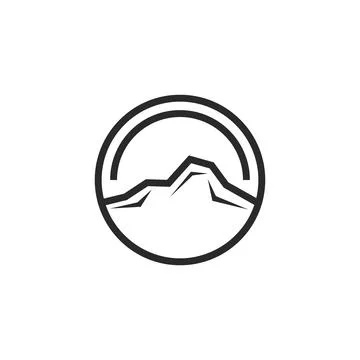 Mountain illustration design Illustration