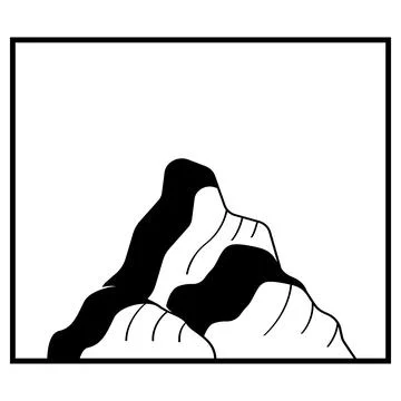 The  mountain illustration design Stock Illustration