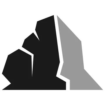 The  mountain illustration design Stock Illustration