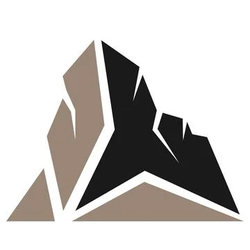 The  mountain illustration design Stock Illustration