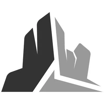 The  mountain illustration design Stock Illustration