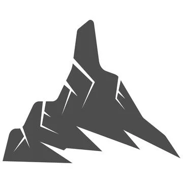 The  mountain illustration design Stock Illustration