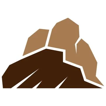 The  mountain illustration design Stock Illustration