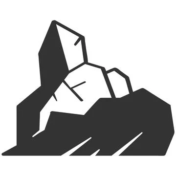 The  mountain illustration design Stock Illustration