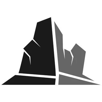 The  mountain illustration design Illustrazione stock