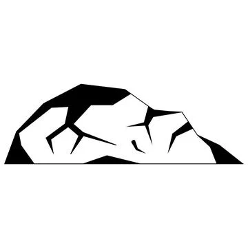 The  mountain illustration design Stock Illustration