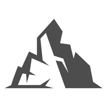 The  mountain illustration design Stock Illustration