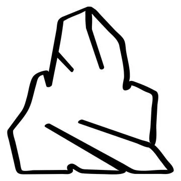 The  mountain illustration design Stock Illustration