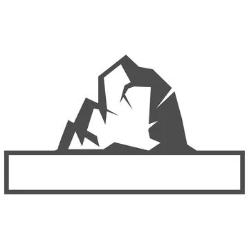 The  mountain illustration design Stock Illustration