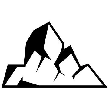 The  mountain illustration design Stock Illustration