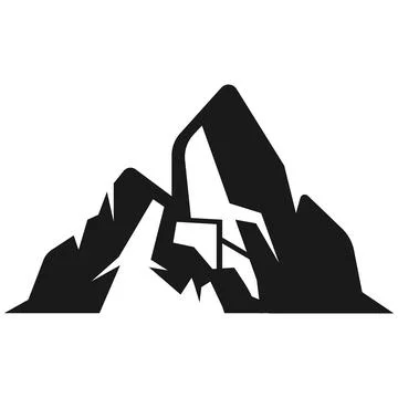 The  mountain illustration design Stock Illustration