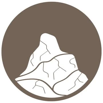 The  mountain illustration design Stock Illustration