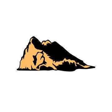 Mountain illustration Stock Illustration