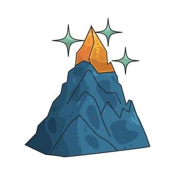 Mountain illustration Stock Illustration