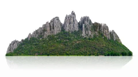 Mountain isolated Stock Photos