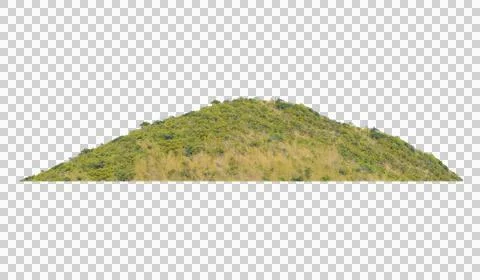 Mountain isolated transparency background. Stock Photos