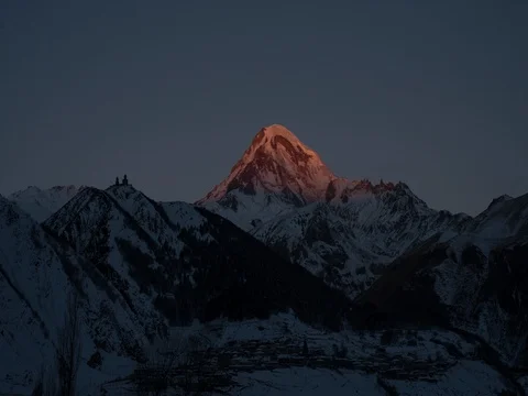 Mountain Kazbegi 4K Stock Footage 73207587