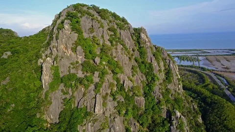 Mountain at Khao Sam Roi Yot National Park,Thailand Video stock 77375413