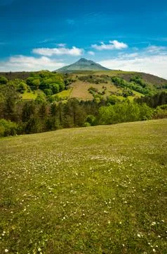 Mountain of La Rhune Stock Photos