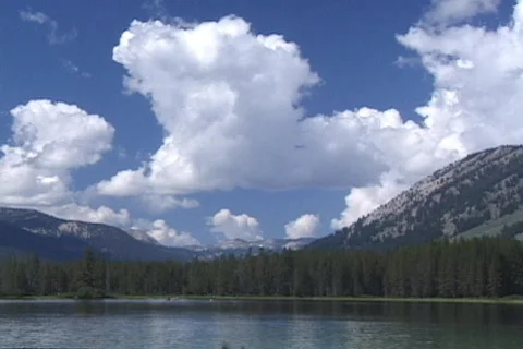 Mountain lake 02 Stock Footage