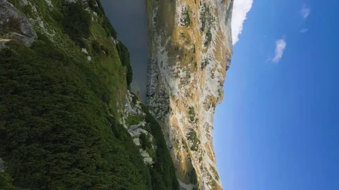 Mountain lake 9x16 Stock Footage 251145034