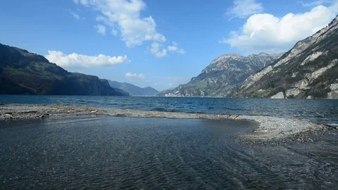 Mountain lake in  Alps. Stock Footage 74183614
