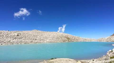 Mountain lake and clouds Stock Footage 67247557