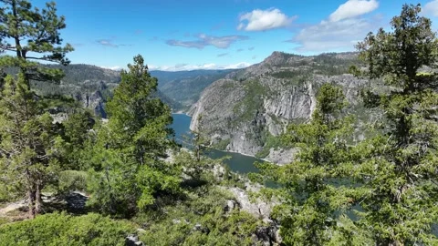 Mountain Lake and Trees Stock-Footage 309131882