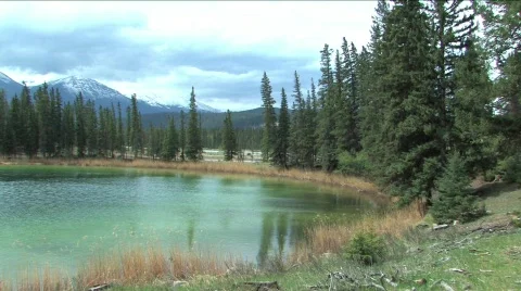 Mountain Lake with a breeze Video stock 119473