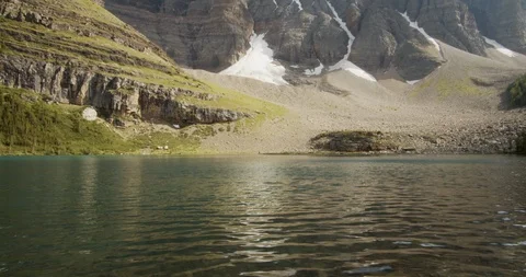 Mountain lake in Canada Stock Footage