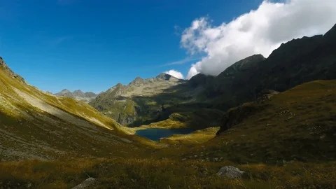 Mountain Lake Cloud Timelapse Stock Footage 103097728