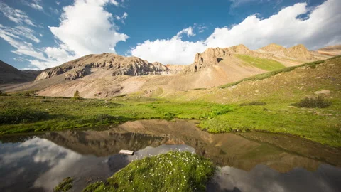 Mountain Lake Cloud Timelapse Stock-Footage 143167105