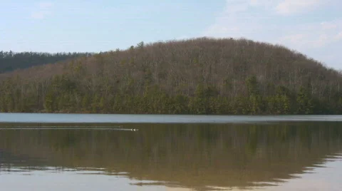 Mountain Lake Stock Footage 841243