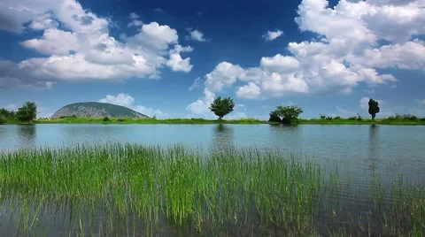 Mountain lake Stock Footage 8535459