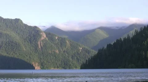 Mountain Lake Stock Footage 8906564