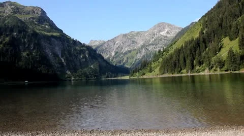 Mountain lake Stock Footage 8908755